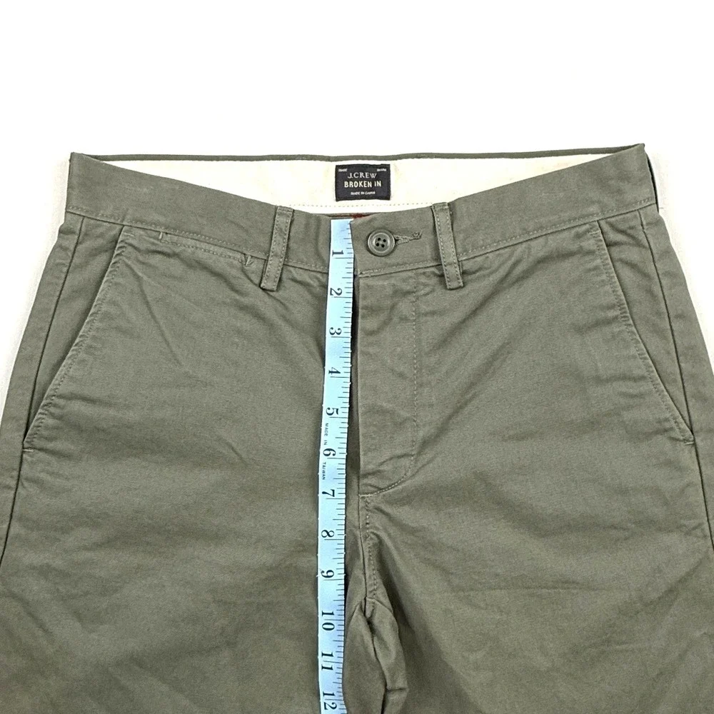J. Crew Mens Flex Pants 28x32 Chino Slim Fit Straight Leg‎ Twill Khaki Stretch - Picture 5 of 10